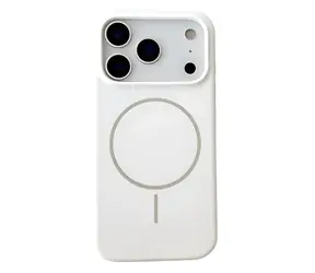 Magnetický silikonový kryt bílá / Kryt / Apple iPhone 17 Pro/18 Pro / Anti-drop
