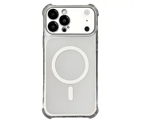 TPU kryt s odnímatelným krytem kamery transparentní / Kryt / Apple iPhone 18 Pro Max, iPhone 17 Pro Max / Magnetický