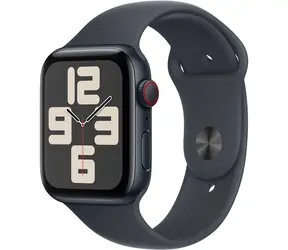 Apple Watch SE (2024) GPS + Cellular 40mm Temně inkoustové hliníkové tělo - Temně inkoustový sportovní řemínek S/M
