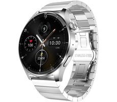 Forever Grand 2 SW-710 stříbrné / Chytré hodinky / 1.45" / IPS / 412×412 px / Bluetooth 5.0 / Android. iOS 