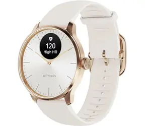 Withings Scanwatch Light 37mm zlatá / Chytré hodinky / OLED 0.63" / 5ATM / GPS / BT / výdrž až 30 dní