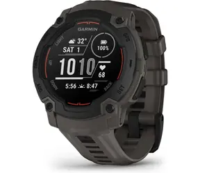 Garmin Instinct E 45mm černá s charcoal páskem / chytré hodinky / GPS / BT / měření denní aktivity / 10 ATM