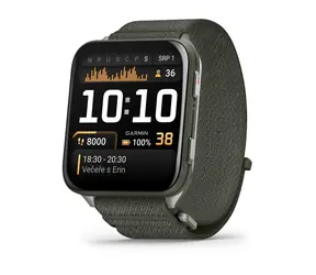 Garmin Venu X1 Moss / Chytré hodinky / 2" / BT / ANT+ / Wi-Fi / 5 ATM
