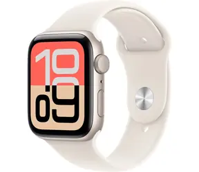 Apple Watch SE 3 (2025) GPS 40mm Hvězdně bílé hliníkové tělo - Hvězdně bílý sportovní řemínek S/M / 130-180 mm