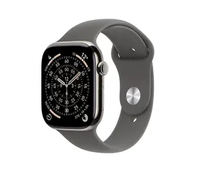 Apple Watch Series 11 GPS+Cellular 42mm Titanové tělo - Skálově šedý sportovní řemínek M/L / 150–200 mm