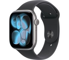 Apple Watch Series 11 GPS 46mm Vesmírně šedé hliníkové tělo - Černý sportovní řemínek S/M / 140–190 mm