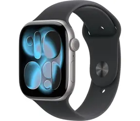 Apple Watch Series 11 GPS 46mm Vesmírně šedé hliníkové tělo - Černý sportovní řemínek M/L / 160–210 mm
