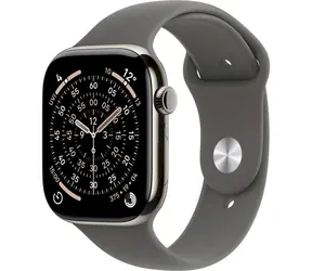 Apple Watch Series 11 GPS+Cellular 46mm Titanové tělo - Skálově šedý sportovní řemínek M/L / 160–210 mm