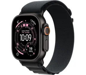 Apple Watch Ultra 3 (2025) GPS+Cellular 49mm Černé titanové tělo - Černý alpský tah (S) / 130-160mm 
