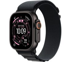 Apple Watch Ultra 3 (2025) GPS+Cellular 49mm Černé titanové tělo - Černý alpský tah (L) / 165-210mm 
