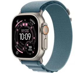 Apple Watch Ultra 3 (2025) GPS+Cellular 49mm Titanové tělo - Světle modrý alpský tah (L) / 165-210mm 