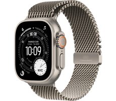 Apple Watch Ultra 3 (2025) GPS+Cellular 49mm Titanové tělo - Titanový milánský tah (M) / 155-185mm 