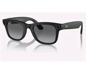 Meta Ray-Ban Gen1 Wayfarer Matte Black Polarized Gradient Graphite (Large)