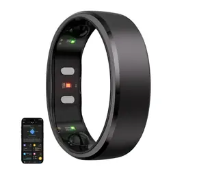 RingConn Gen 2 Smart Ring vel. 11 černá / chytrý prsten / titan / BT 5.0 / IP68
