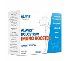 ALAVIS Kolostrum Imuno Booster 30 kapslí / pro podporu imunity & vitality a rekonvalescence pro psy a kočky