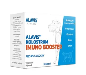ALAVIS Kolostrum Imuno Booster 30 kapslí / pro podporu imunity & vitality a rekonvalescence pro psy a kočky