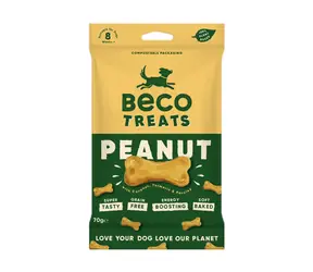 BeCoThings Beco Treats Odměna pro psy Peanut 70g