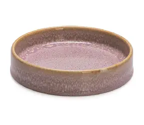 Designed by Lotte Jace růžová 15cm / Keramická miska pro kočky 