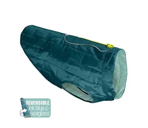 Kurgo Loft Nepromokavá bunda pro psy Ink Blue/Seaglass velikost - S