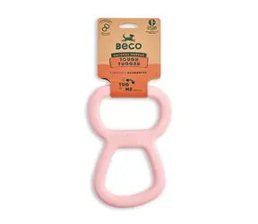 BeCoThings Beco Tough Tugger růžová 22cm / Hračka pro psy 