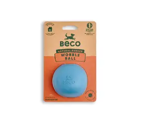 BeCoThings Beco Wobble Ball modrá 7.6cm / Hračka pro psy 