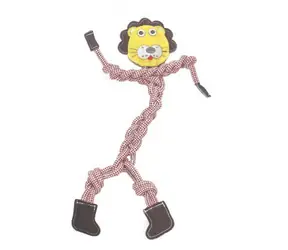 animALL Hračka Mr.Roper Lev kůže+lano 47 cm/9 mm
