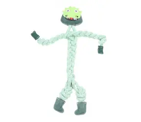 animALL Hračka Mr.Roper Krokodýl kůže+lano 78 cm/16 mm