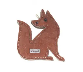 animALL Hračka Liška natural kůže podložená plstí 20x15 cm