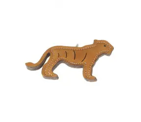animALL Hračka Tygr malý natural kůže podložená plstí 9x20 cm