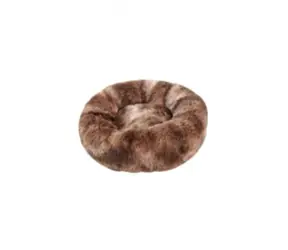 animALL Pelíšek plyš kulatý hnědý žíhaný 40 cm
