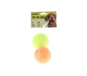 animALL Hračka Dog Míček tenisový vanilka a banán 6,5 cm 2 ks