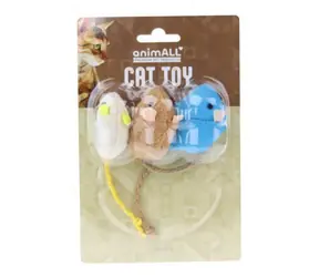 animALL Hračka Cat Myška s catnipem 3 ks