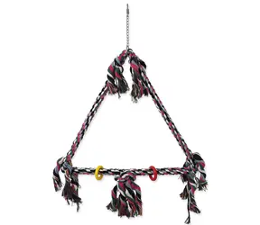 Bird Jewel Hračka - houpačka s provazy barevná 70x46 cm
