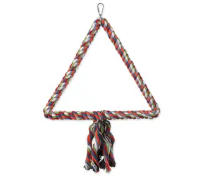 Bird Jewel Hračka - houpačka s provazy barevná 40x32 cm