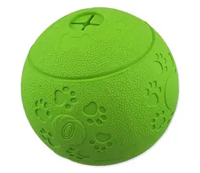 Dog Fantasy Hračka - míček na pamlsky zelená 6 cm