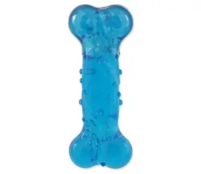 Dog Fantasy Hračka - STRONG kost s vůní slaniny modrá 12.5 cm