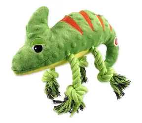 Dog Fantasy Hračka - Jungle chameleon pískací zelená 28 cm