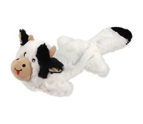 Dog Fantasy Hračka - Recycled Toy kráva pískací s kapsičkou na pamlsky 50 cm
