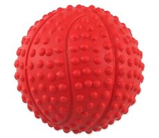 Dog Fantasy Hračka - míček basketbal s bodlinami pískací mix barev 5.5 cm