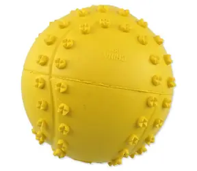 Dog Fantasy Hračka - míček tenis s bodlinami pískací mix barev 6 cm