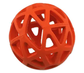 Dog Fantasy Hračka - míček děrovaný oranžová 7 cm