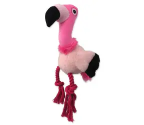 Dog Fantasy Hračka - Silent Squeak plameňák růžová 27cm