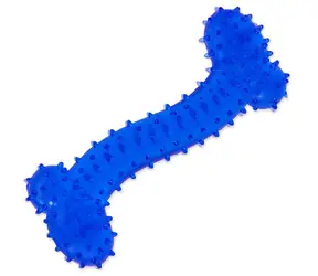 Dog Fantasy Hračka - kost gumová modrá 11 cm