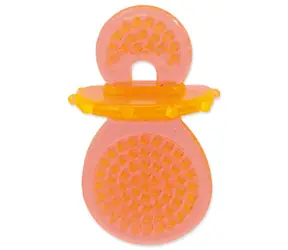 Dog Fantasy Hračka - dudlík gumový oranžová 8 cm