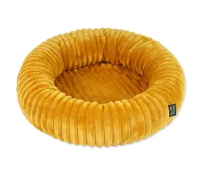 Dog Fantasy Pelech Stripe kulatý hořčicová 70cm