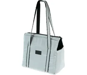 Dog Fantasy Taška Platinum světle stříbrná 30cm