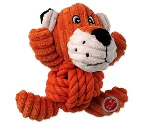 Dog Fantasy Hračka - Safari tygr s uzlem pískací 18cm