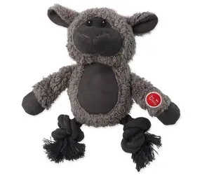 Dog Fantasy Hračka - Snuggle mix zvířat s uzly a pískátkem 21cm