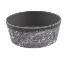 Dog Fantasy Miska vzor mramor šedá 15cm 500 ml