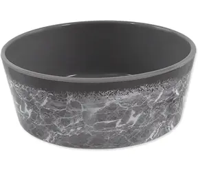 Dog Fantasy Miska vzor mramor šedá 15cm 500 ml